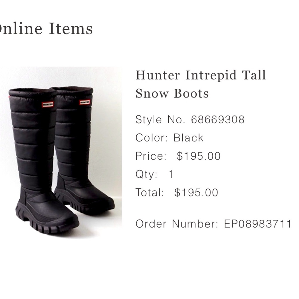 Hunter  boots